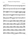 Miniature for String Orchestra - Parts